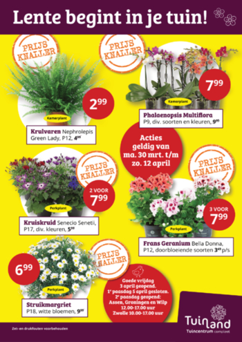 De nieuwste folder: Tuinland Assen, Groningen & Zwolle