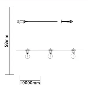 24V CONNECTABLE PARTY LIGHT MAUI 10 LUMEN - afbeelding 5
