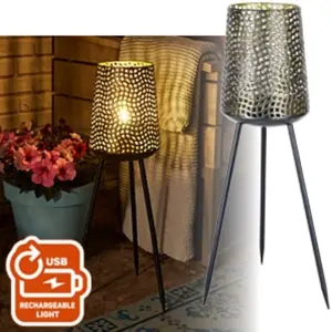 ACCU/USB OPLAADBARE BEEHIVE TERRASLAMP - afbeelding 2