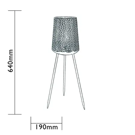 ACCU/USB OPLAADBARE BEEHIVE TERRASLAMP - afbeelding 5