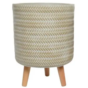 Alex Planter - D24/H25cm Terra