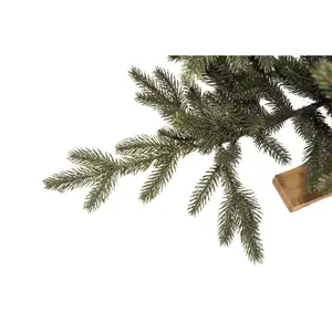 ARKANSAS DARK GREEN PE HINGED WOODEN LB BASE 228CM - afbeelding 2