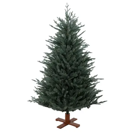 ARKANSAS FROSTED BLEU PE HINGED WOOD DB BASE 183CM - afbeelding 1