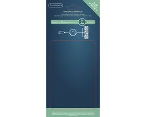 BATTERIJVERVANGER PVC BO L.300CM ZWART/WIT - afbeelding 2