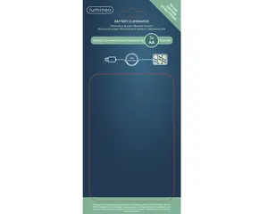 BATTERIJVERVANGER PVC BO L.300CM ZWART/WIT - afbeelding 2