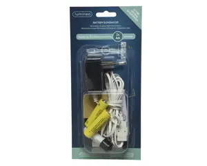 BATTERIJVERVANGER PVC BO L.300CM ZWART/WIT - afbeelding 5