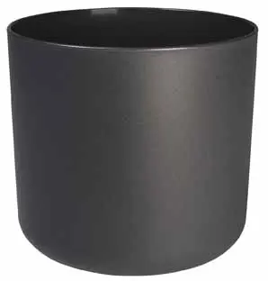 Bloempot B.For Soft Rond - D16/H15cm Antraciet - afbeelding 1