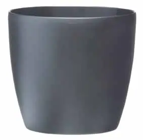 Bloempot Brussels Rond - D18/H17cm Antraciet