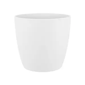 Bloempot Brussels Rond - D22/H21cm Wit - afbeelding 2