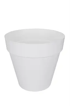 Bloempot Loft Urban Rond - D20/H18cm Wit