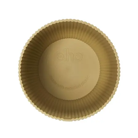 Bloempot Vibes Fold Rond - D18/H17cm Geel - afbeelding 3