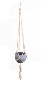 BLOEMPOTHANGER MACRAME BRUIN L120 - afbeelding 3