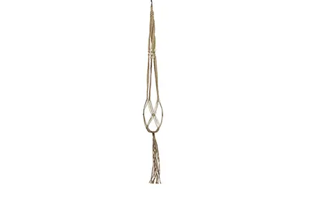 BLOEMPOTHANGER MACRAME BRUIN L120 - afbeelding 1
