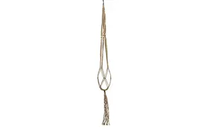 BLOEMPOTHANGER MACRAME BRUIN L120 - afbeelding 3