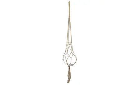 Bloempothanger Macrame Bruin L120