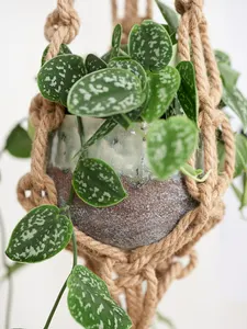 Bloempothanger Macramé - L 140 - afbeelding 2