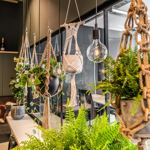 Bloempothanger Macramé - L 140 - afbeelding 4