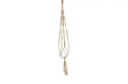 Bloempothanger Macrame Bruin L95