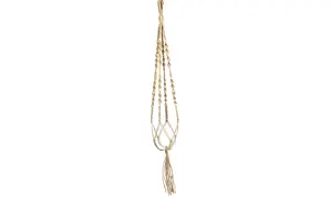 Bloempothanger Macrame Bruin L95