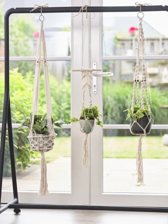 Bloempothanger Macramé - L 125 - afbeelding 3