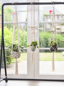 Bloempothanger Macramé - L 125 - afbeelding 3