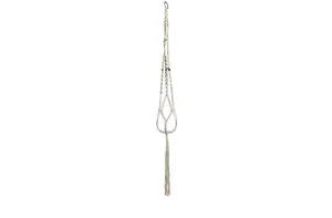 Bloempothanger Macrame Ivoor L125