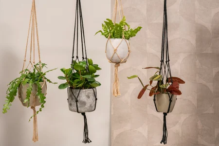 Bloempothanger Macramé - L 120 - afbeelding 2