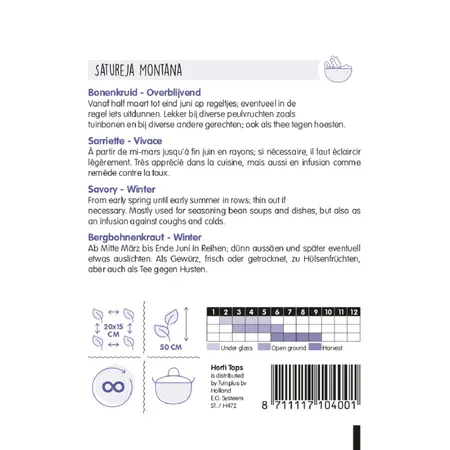 Bonenkruid - Overblijvende - afbeelding 2