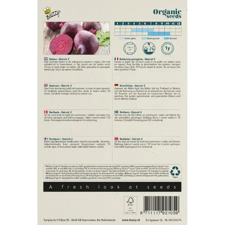 Buzzy® Organic Bieten 'Detroit 2' - Bio - afbeelding 2
