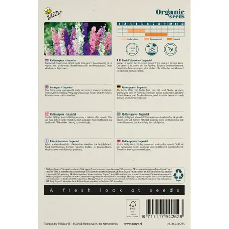 BUZZY® ORGANIC DELPHINIUM, RIDDERSPOOR IMPERIAL (BIO) - afbeelding 2