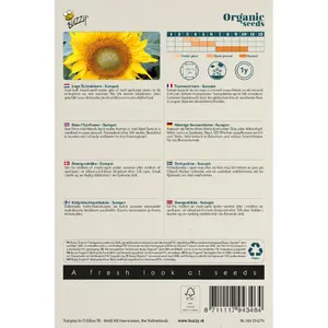 BUZZY® ORGANIC HELIANTHUS, LAGE ZONNEBLOEM SUNSPOT (BIO) - afbeelding 2