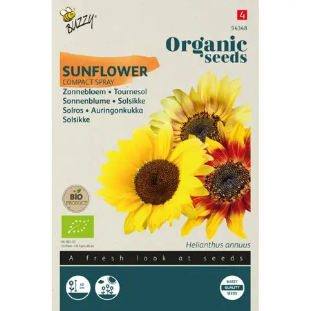 BUZZY® ORGANIC HELIANTHUS, ZONNEBLOEM COMPACT SPRAY(BIO) - afbeelding 1