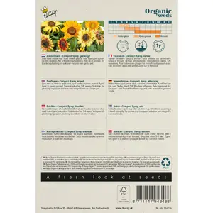 BUZZY® ORGANIC HELIANTHUS, ZONNEBLOEM COMPACT SPRAY(BIO) - afbeelding 2