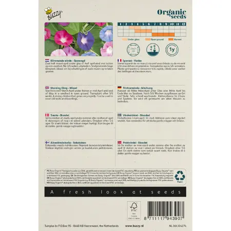 BUZZY® ORGANIC IPOMOEA, KLIMMENDE WINDE GEMENGD  (BIO) - afbeelding 2