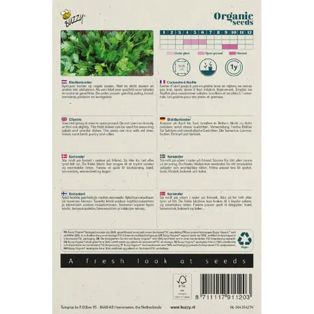 Buzzy® Organic Koriander Bladkoriander - Bio - afbeelding 2