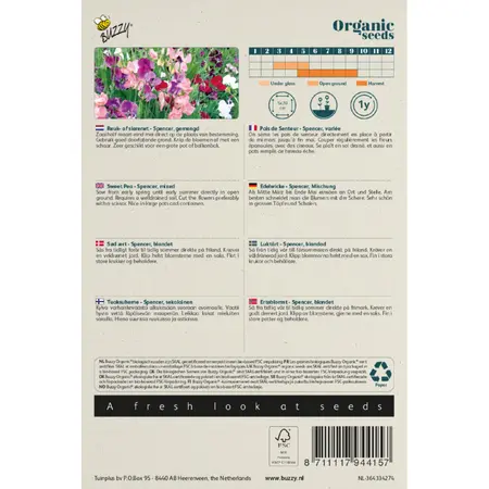 BUZZY® ORGANIC LATHYRUS, REUK- OF SIERERWT SPENCER (BIO) - afbeelding 2
