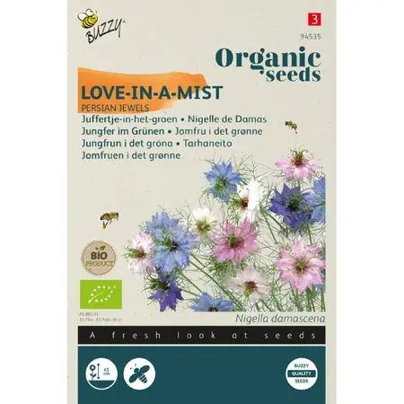 BUZZY® ORGANIC NIGELLA, JUFFERTJE-IN-HET GROEN PERSIAN JEWELS BIO - afbeelding 1