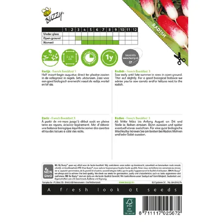 BUZZY® RADIJS FRENCH BREAKFAST 3 - afbeelding 2