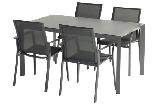 California Tuintafel 150x90cm - Grijs HPL blad - afbeelding 6