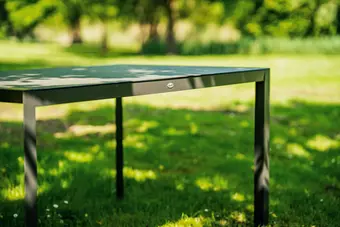 California Tuintafel 150x90cm - Grijs HPL blad - afbeelding 4