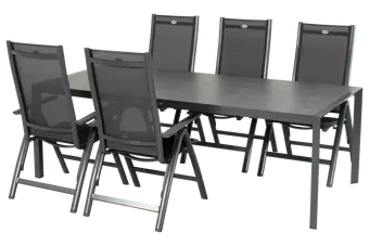 California Tuintafel - 225x100cm - Grijs HPL blad - afbeelding 2