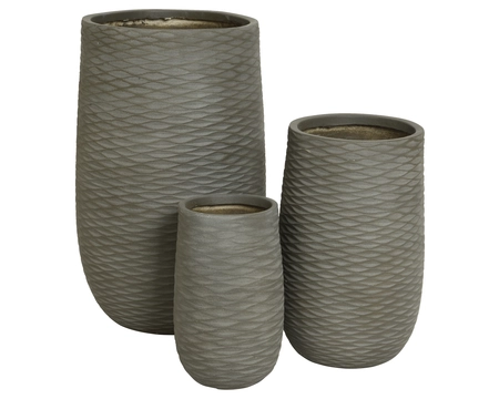 Cody Planter - D24/H39cm Bruin - afbeelding 3