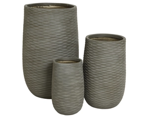 Cody Planter - D24/H39cm Bruin - afbeelding 3