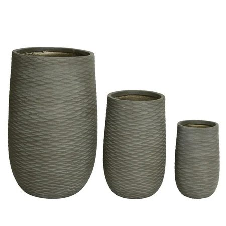 Cody Planter - D24/H39cm Bruin - afbeelding 4