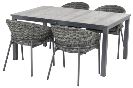 Comino Tuintafel 163x105cm - Grijs blad - afbeelding 1