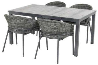 Comino Tuintafel 163x105cm - Grijs blad - afbeelding 1