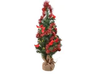 DIY MINI BOOM RED DECO H.60CMD.36CM GROEN/ROOD