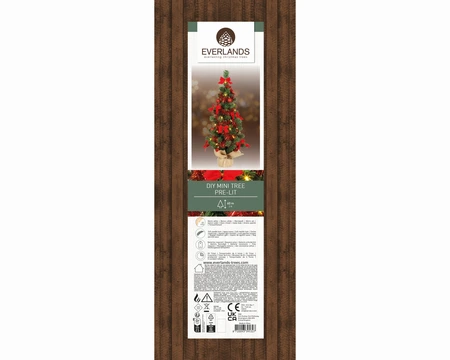 DIY Mini Boom Rood LED BO - D40/H60cm - afbeelding 2