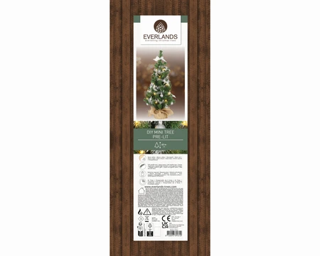 DIY Mini Boom Zilver LED BO - D40/H60cm - afbeelding 2