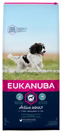 EUKANUBA DOG ADULT MEDIUM CHICKEN 12KG - afbeelding 2